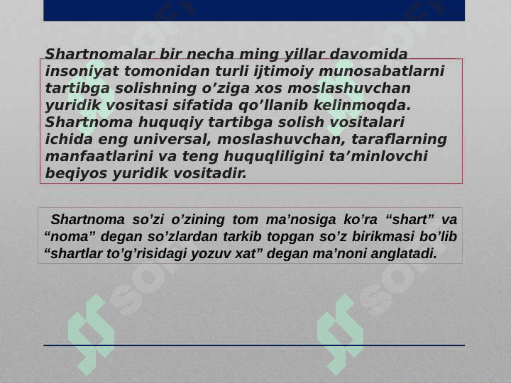 RIM HUQUQIDA   ShARTNOMALAR 3