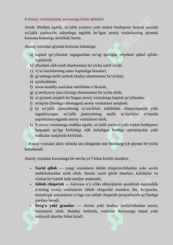 Asosiy vositalar va ulardan samarali foydalanish 3