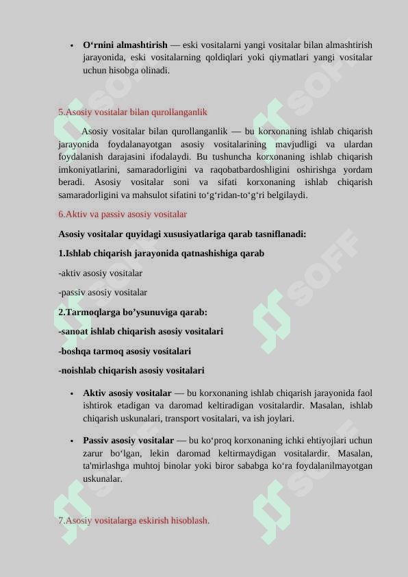 Asosiy vositalar va ulardan samarali foydalanish 4