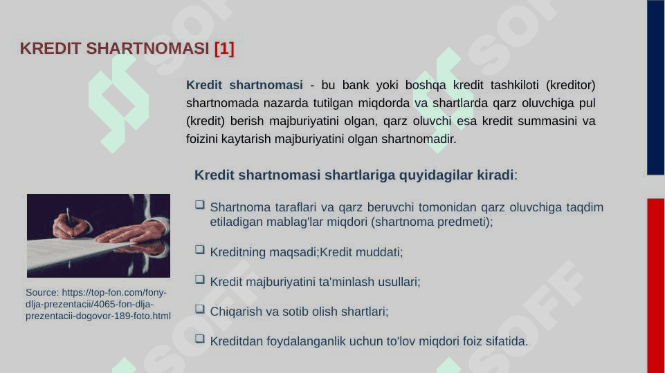 Kreditning mohiyati. Kredit munosabatlari,uning ob'ekti va subektlari 6