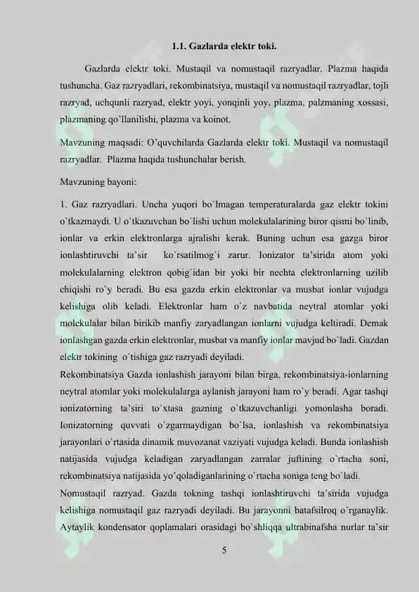 Gazlarda elektr toki 5