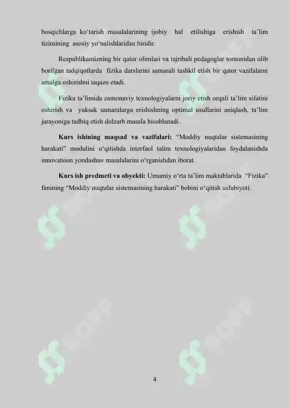 Moddiy nuqtalar sistemasining harakati 4