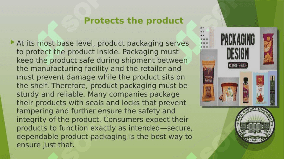 PRODUCTS  AND  PACKAGING 3
