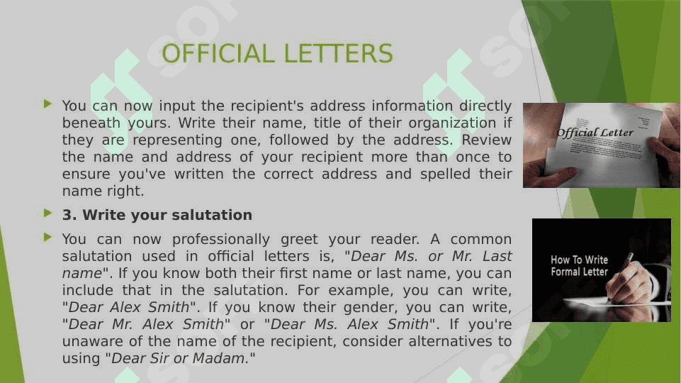 OFFICIAL LETTERS 4
