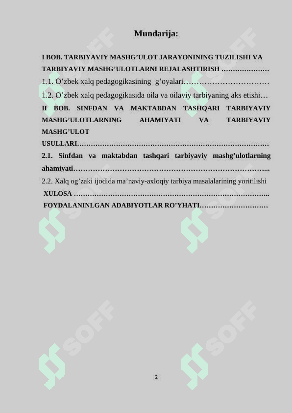 Oʻquvchilarni. tarbitalashda tarbiyaviy mashgʻulotlarning ahamiyati 2