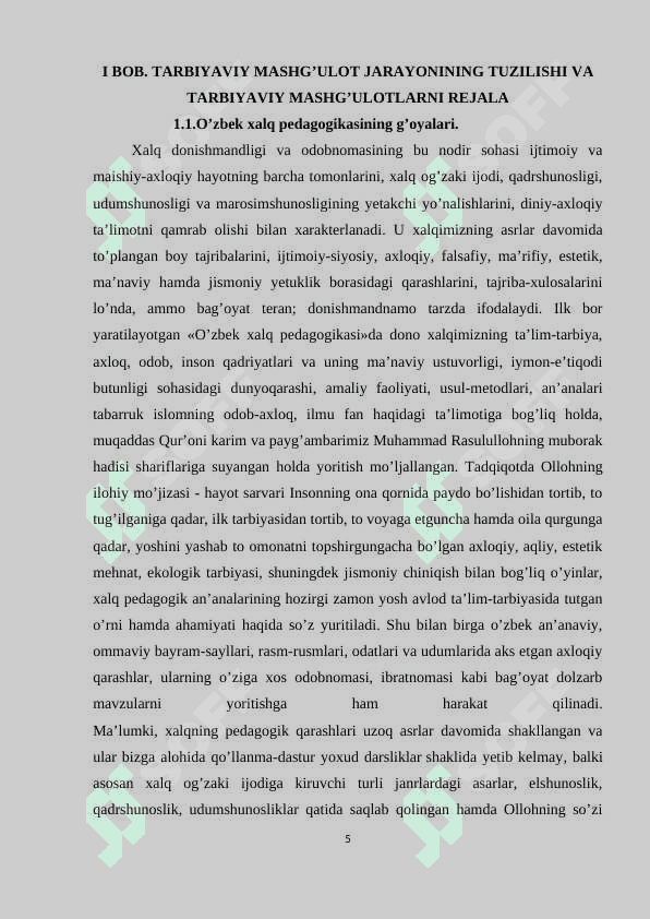 Oʻquvchilarni. tarbitalashda tarbiyaviy mashgʻulotlarning ahamiyati 5