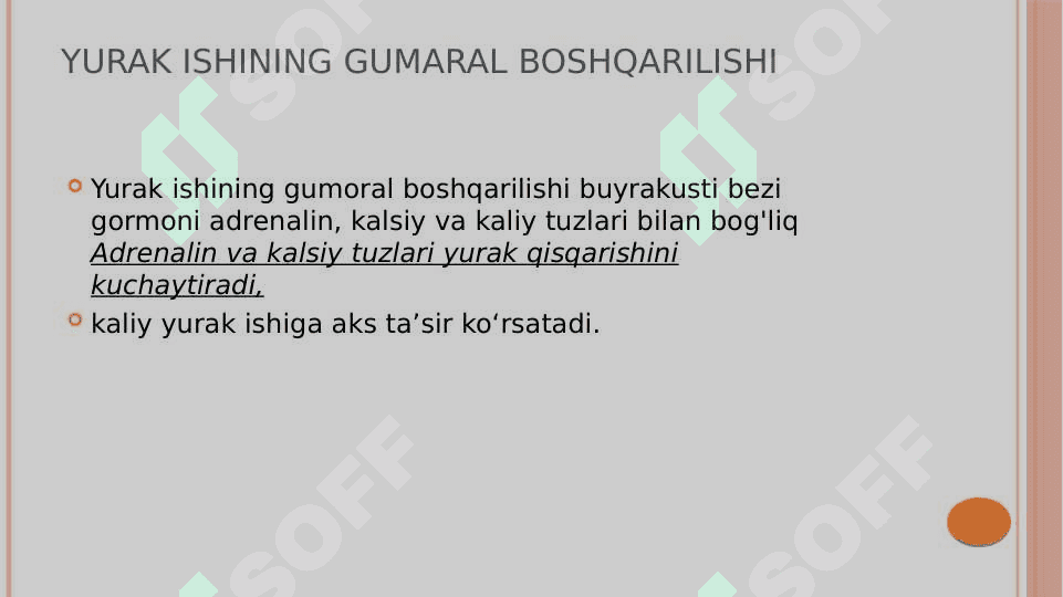 Qon aylanish organlari ishining boshqarilishi 3