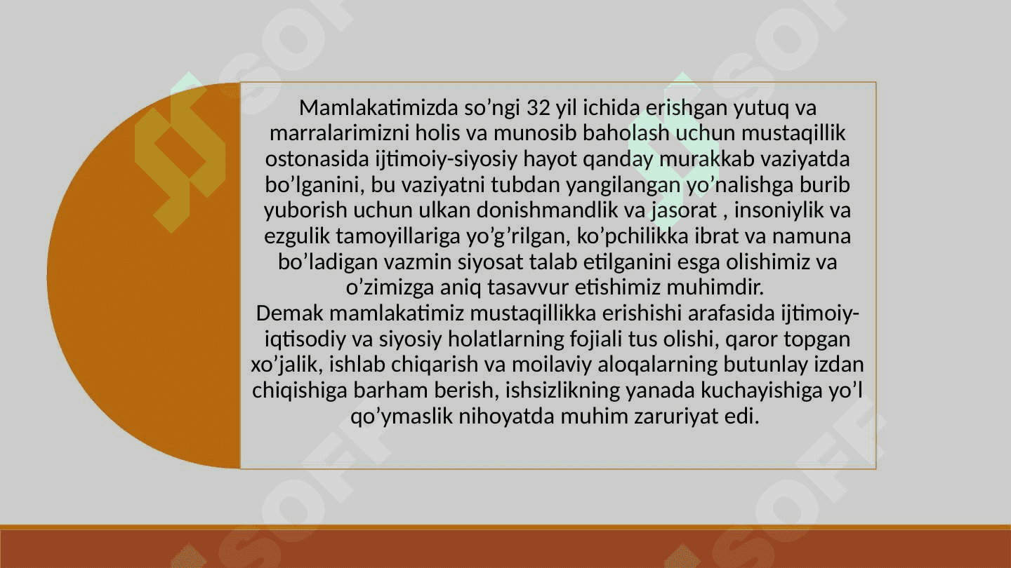 1989-YIL O’RTALARIDA RESPUBLIKA IJTIMOIY-SIYOSIY HAYOTIDAGI O’ZGARISHLAR 3