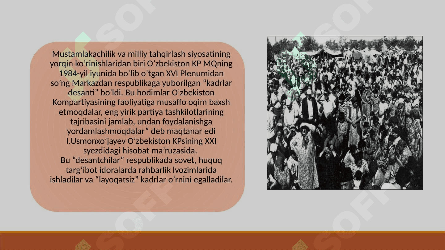 1989-YIL O’RTALARIDA RESPUBLIKA IJTIMOIY-SIYOSIY HAYOTIDAGI O’ZGARISHLAR 4