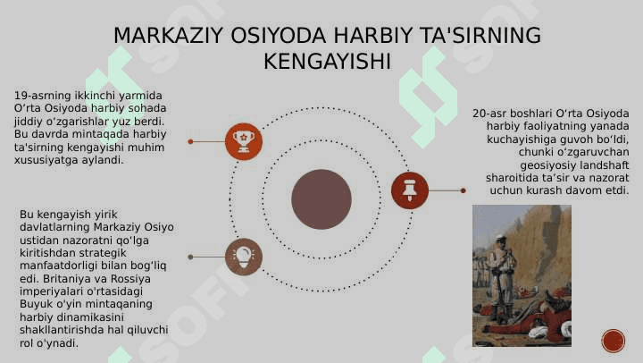 XIX asr ikkinchi yarmi – XX asr boshlarida O‘rta Osiyoda harbiy sohaning ahvoli 3