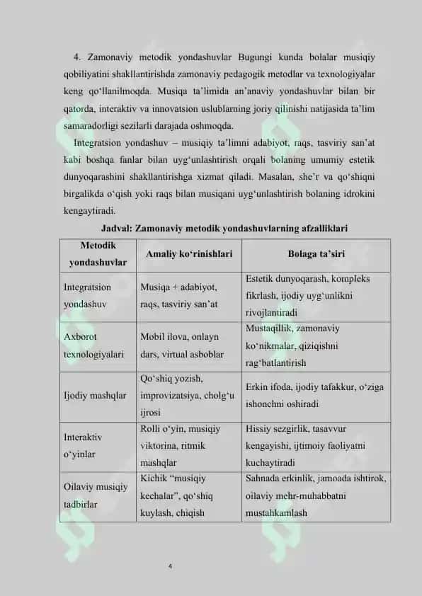 Oilada musiqiy qobiliyatni shakllantirish 4
