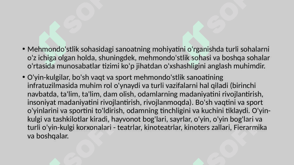 Mehmondo`stlik sanoatida animatsion xizmatlarahamiyati 3