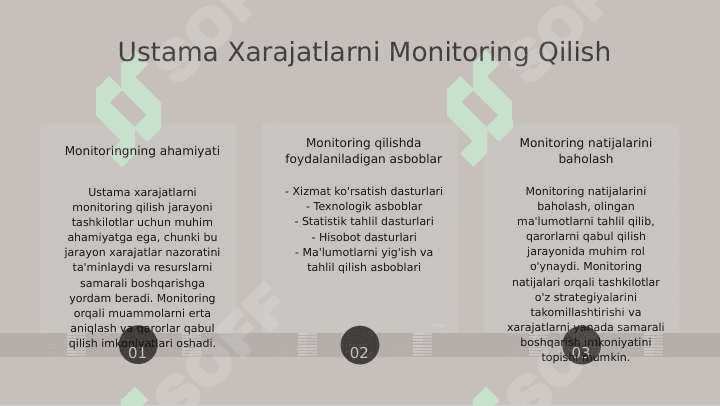 Ustama xarajat hisobi 8