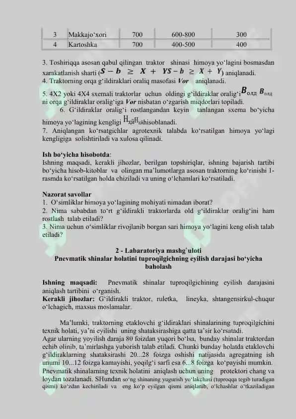 QISHLOQ XO’JALIGINI MEXANIZATSIYALASHTIRISH 4