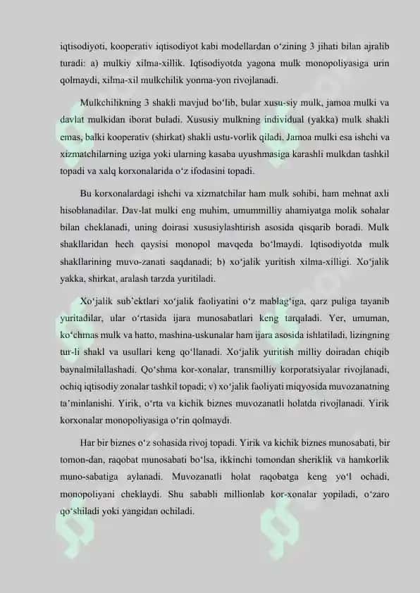 IQTISODIYOTGA DAVLAT ARALASHUVINING CHEGARALARI 3