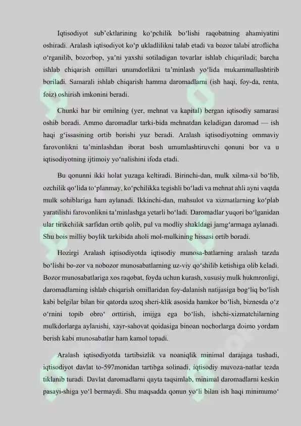 IQTISODIYOTGA DAVLAT ARALASHUVINING CHEGARALARI 4