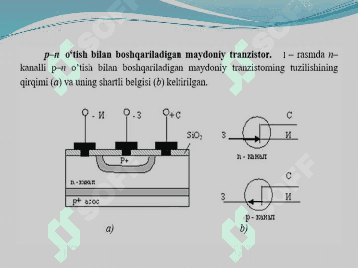 Kanali induksiyalangan va kanali qurilgan MDYa tranzistor 3