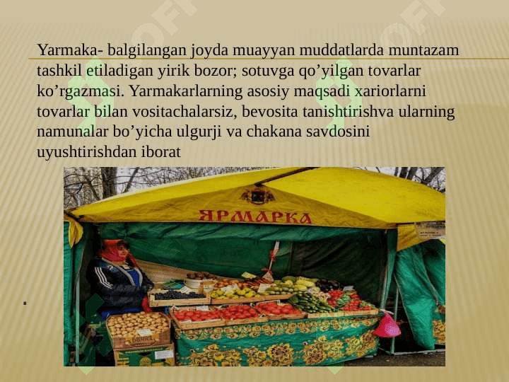 YARMARKALAR VA FESTIVALLAR 2