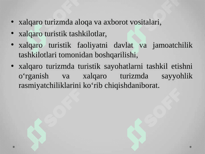 Xalqaro turizm 6