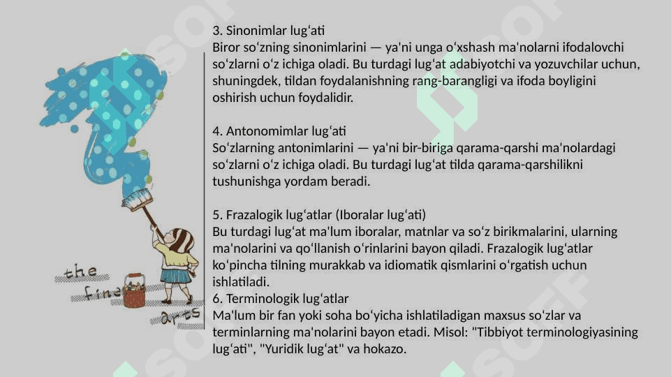 Lug‘at ustida  ishlash nuqtai naźaridan mashq materillarini tahlil qilish 4