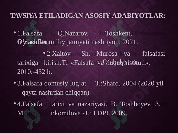 Falsafa fanining predmeti, mazmuni va jamiyatdagi roli 3