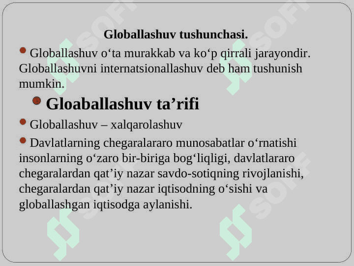 Xalqaro turizmda glaballashuv jarayonlari 2