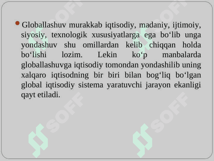 Xalqaro turizmda glaballashuv jarayonlari 5