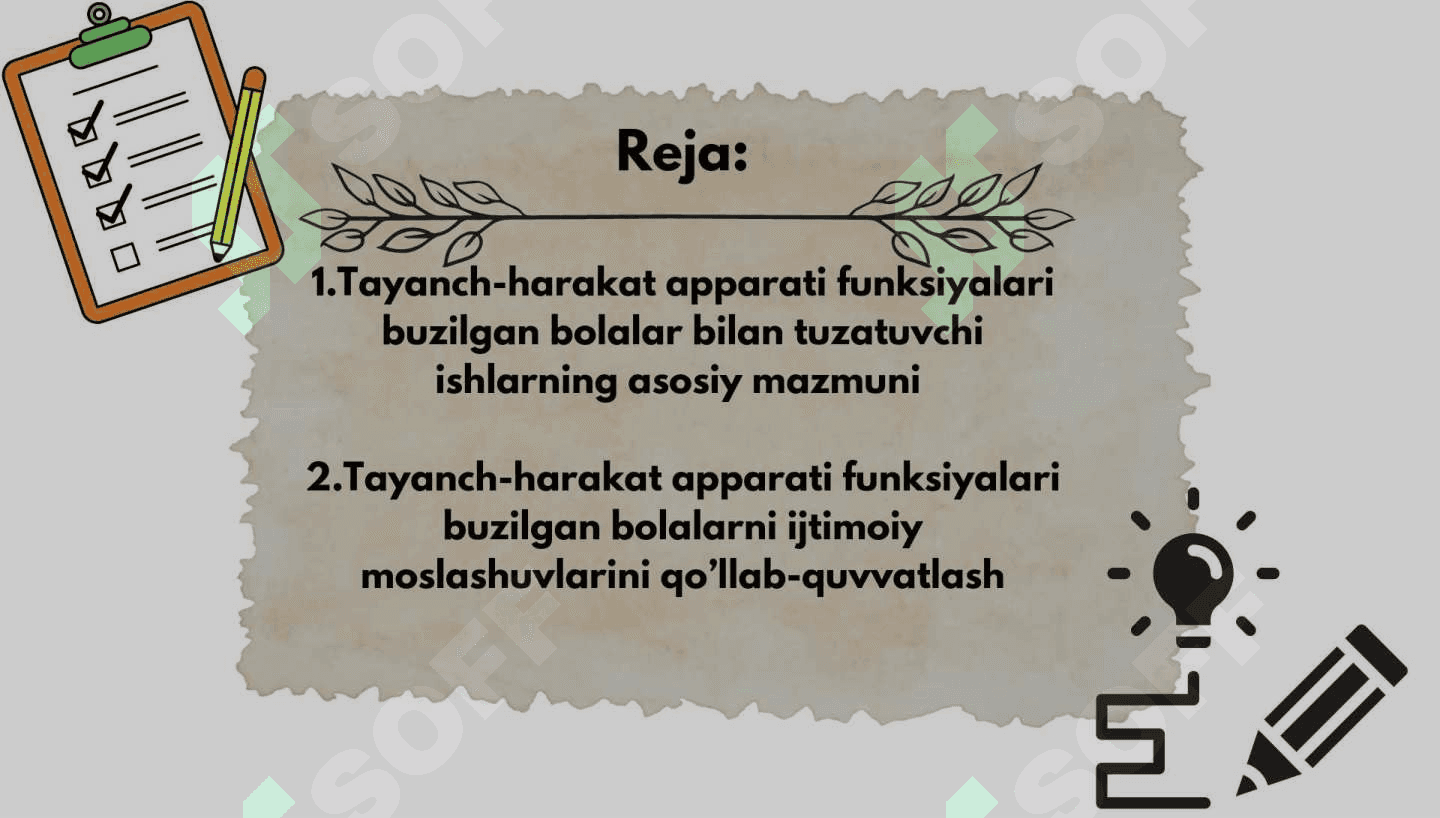 Tayanch harakat tizimi funksiyasilari buzilgan bolalar bilan tuzatuvchi ishlarning mazmuni va metodikasi 2