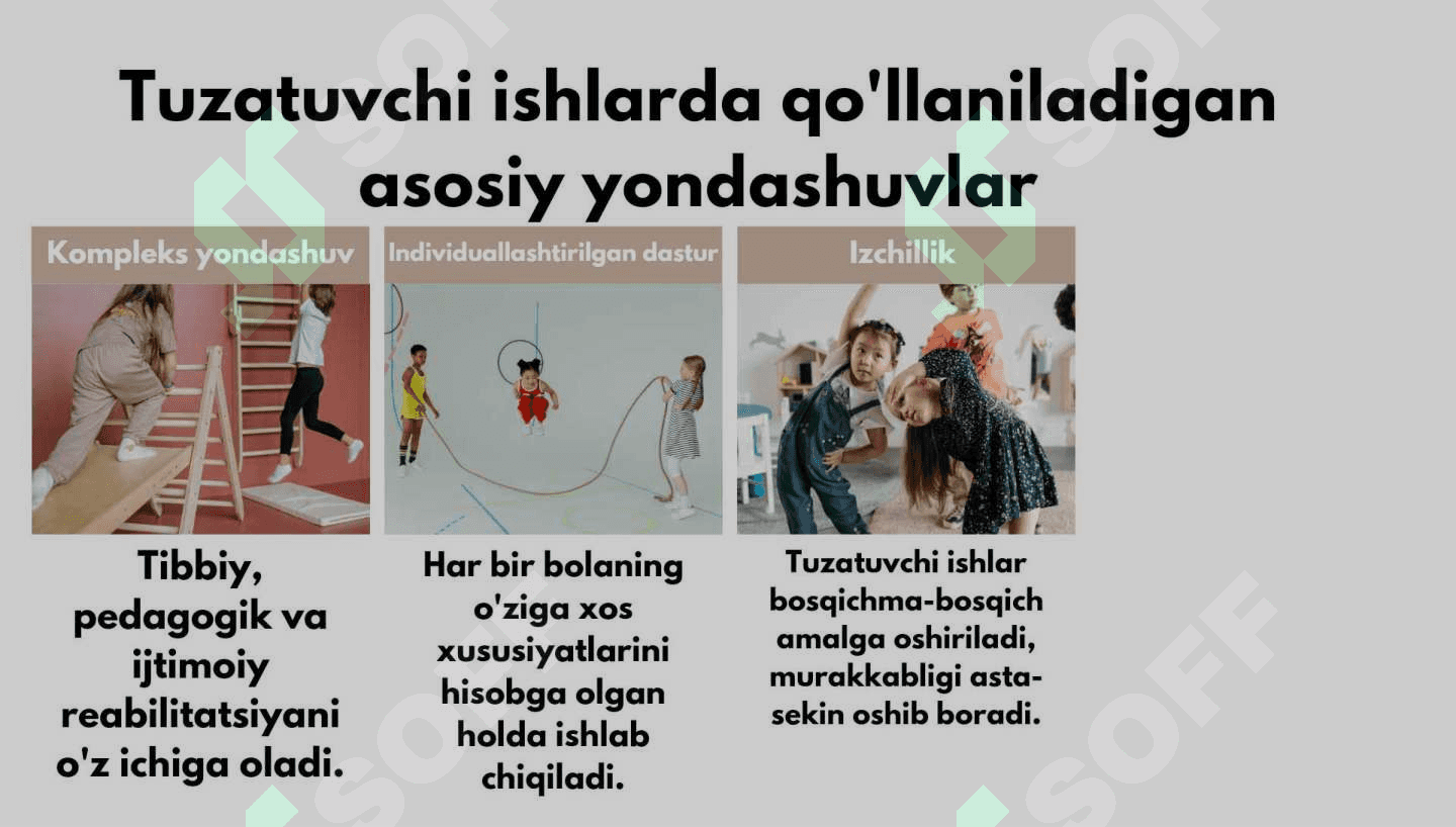Tayanch harakat tizimi funksiyasilari buzilgan bolalar bilan tuzatuvchi ishlarning mazmuni va metodikasi 6