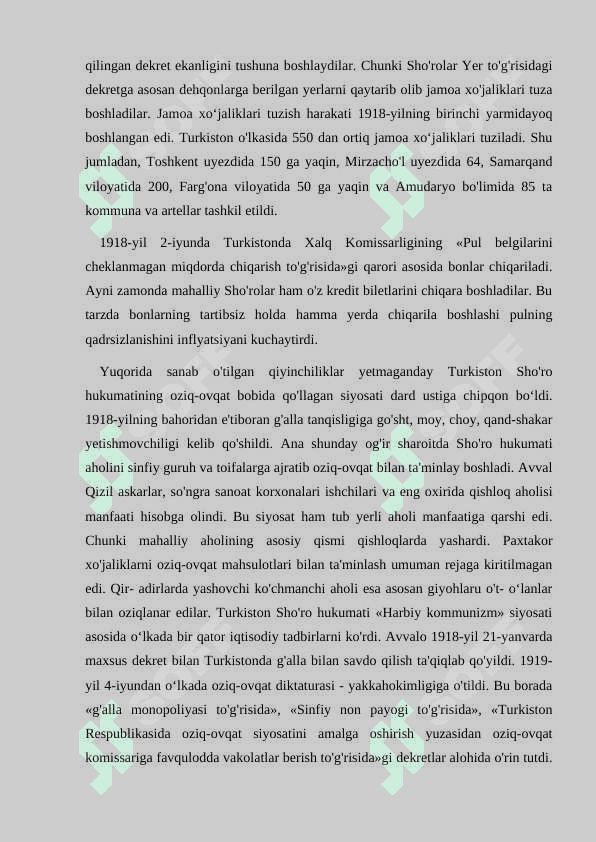 Turkiston  Iqtisodiy Kengashining tashkil etilishi va faoliyati 5