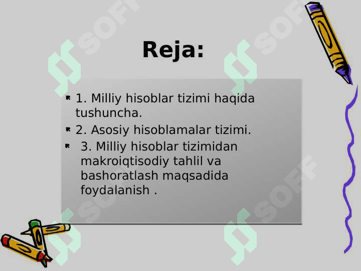 O'zbekistonda milliy hisoblar tizimi holati va istiqbollari 2