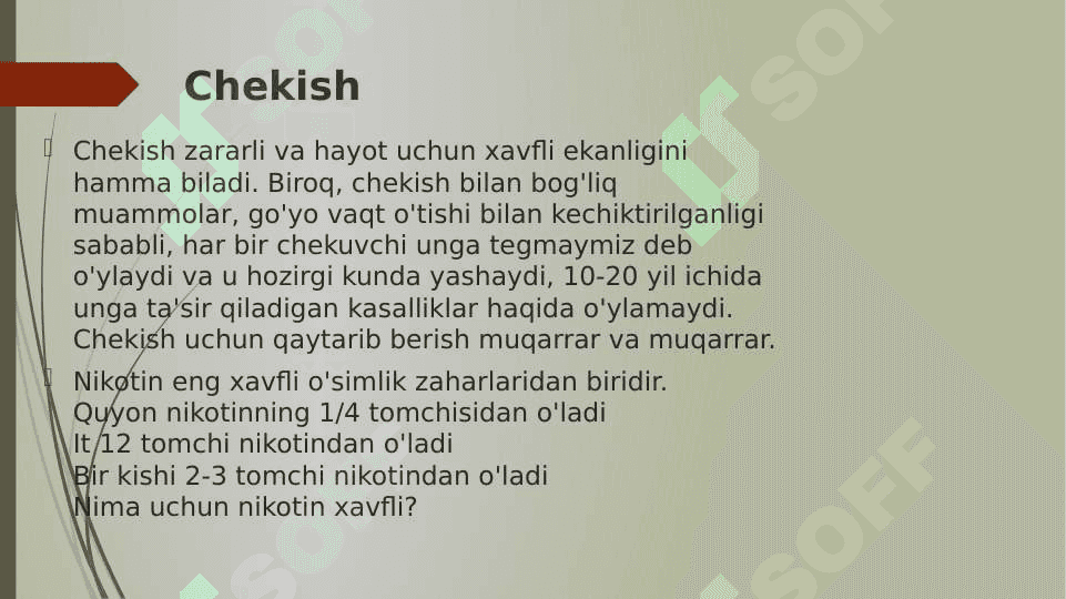 BOLALAR ORASIDAGI ZARARLI ODATLAR 8