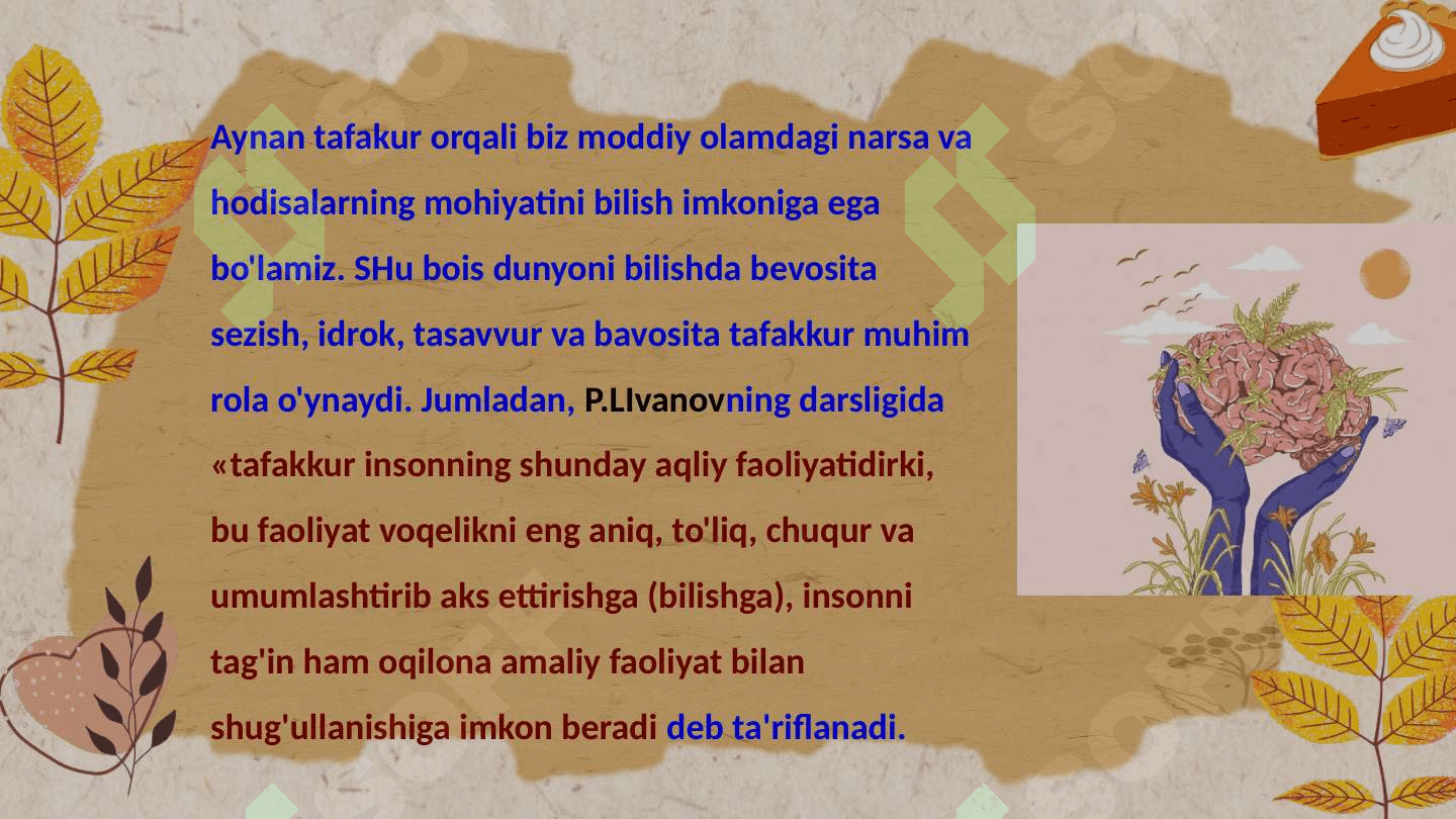 Tafakkur,intellekt, kreativlik va Shaxs ijtimoiylashuvi. Faoliyat va Motivatsiya 3