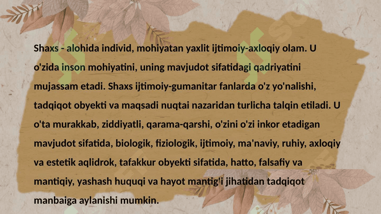 Tafakkur,intellekt, kreativlik va Shaxs ijtimoiylashuvi. Faoliyat va Motivatsiya 6