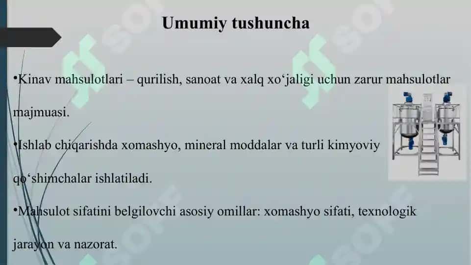 Kinav mahsuloti ishlabchiqarish texnologiyasi 4