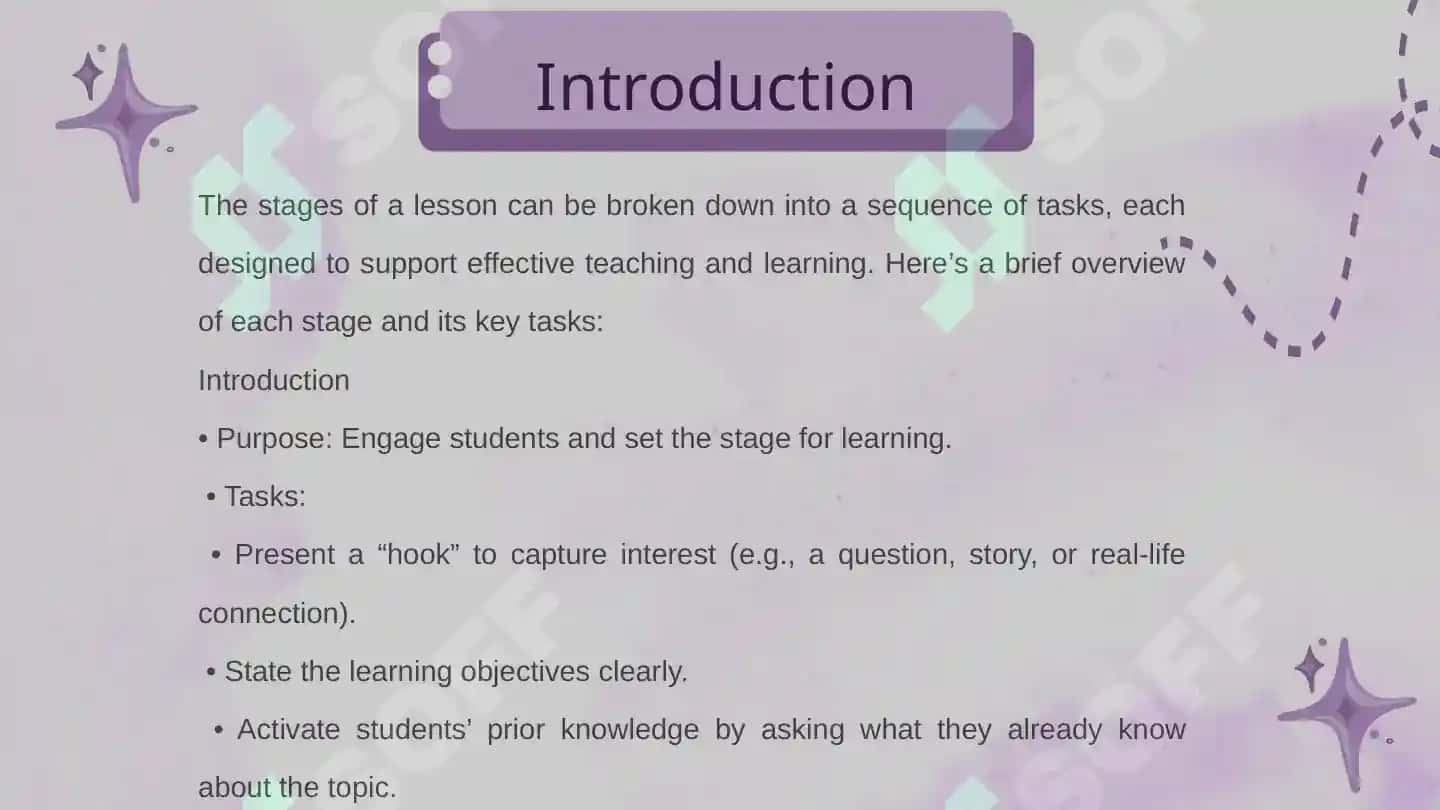Lesson Stages - Tasks 3