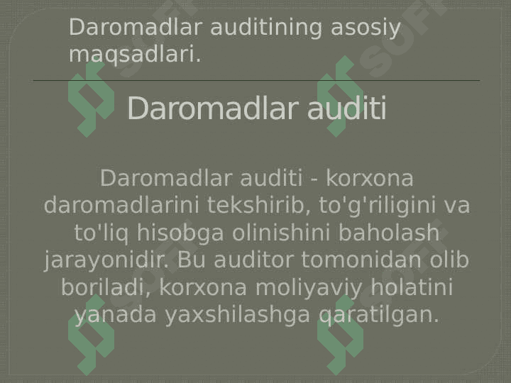Daromadlar auditi 4