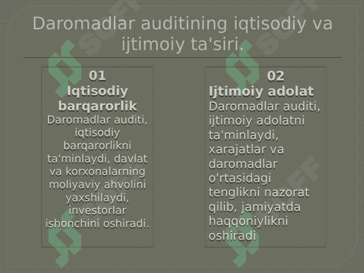 Daromadlar auditi 8