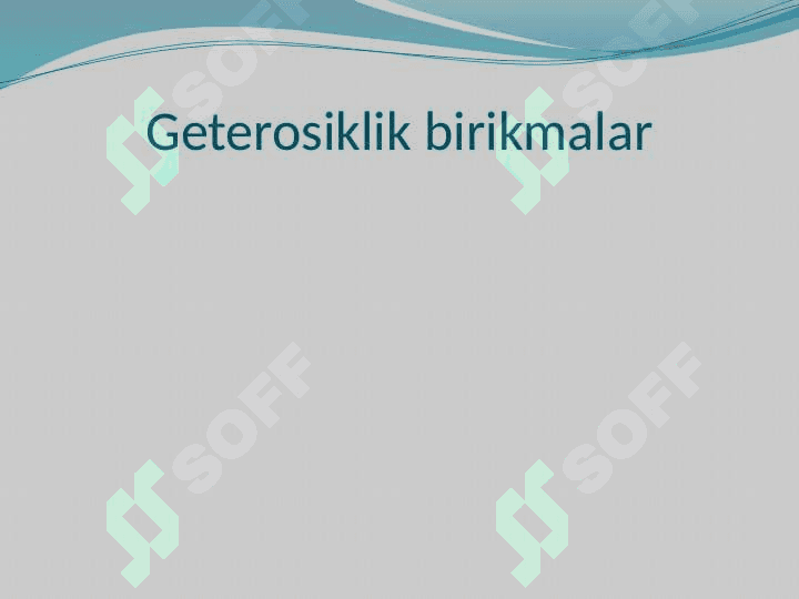 Geteroxalqali birikmalar 2