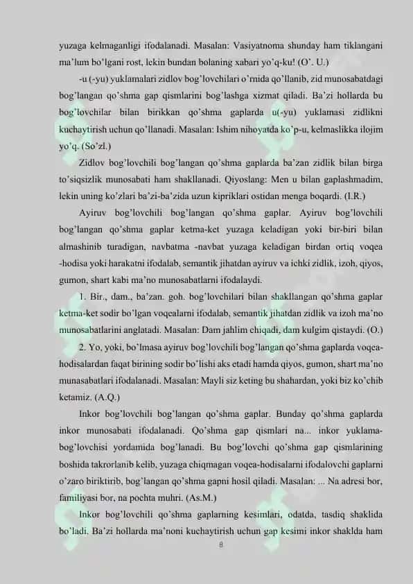 Badiiy matnda nisbiy so‘zlar va ularning ishlash prinsiplari 8