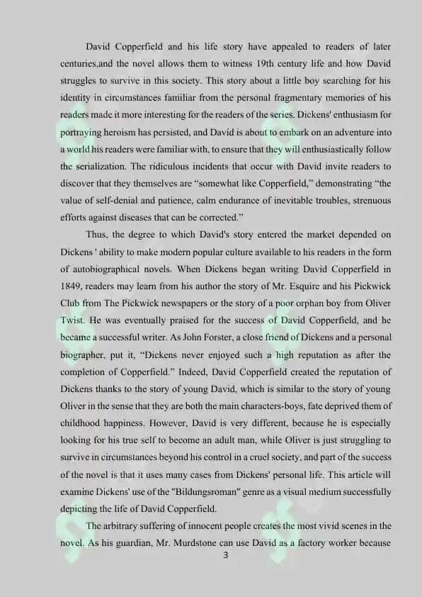 Love and ways of its manifestation in the novel by Charles Dikens 3