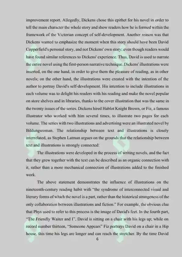 Love and ways of its manifestation in the novel by Charles Dikens 6