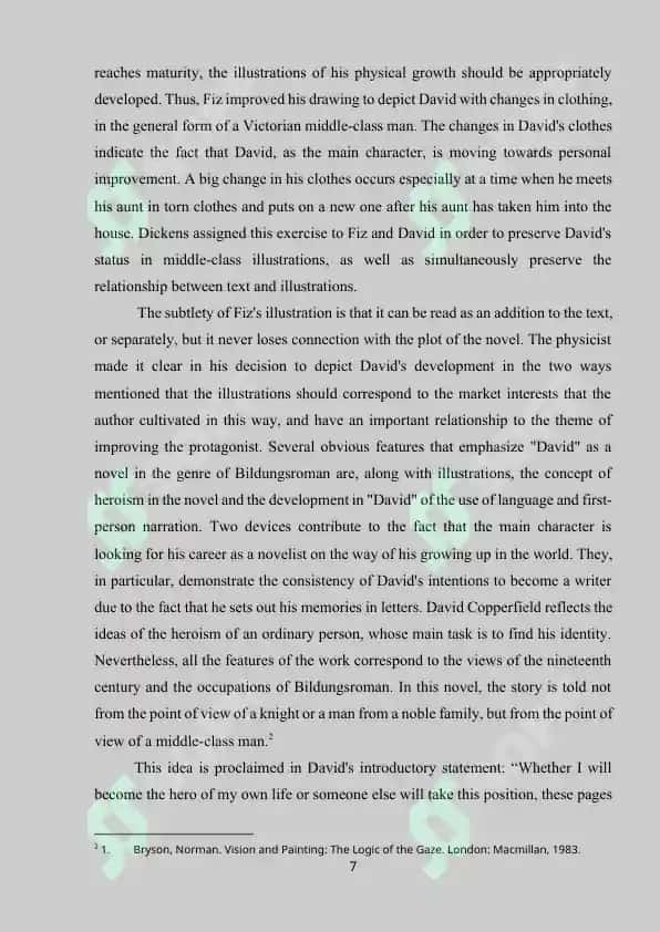 Love and ways of its manifestation in the novel by Charles Dikens 7
