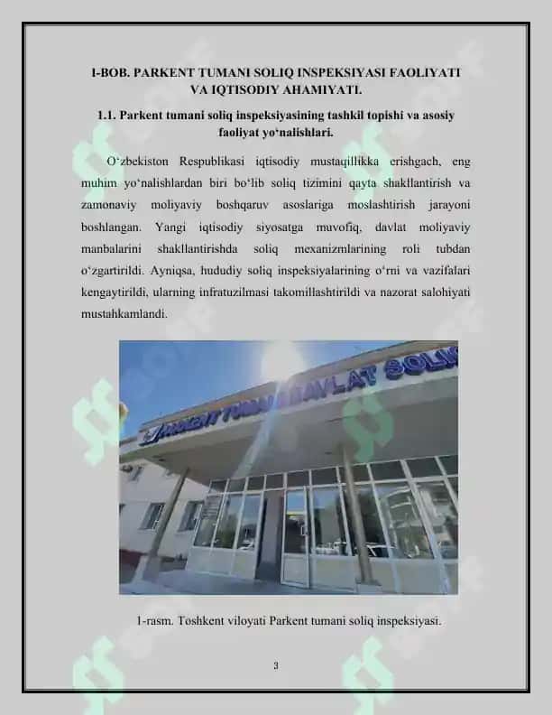 Parkent tumani soliq inspeksiyasi faoliyati va iqtisodiy ahamiyati 3