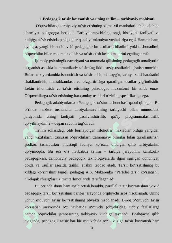 Pedagogik ta'sir etish texnologiyalari 4