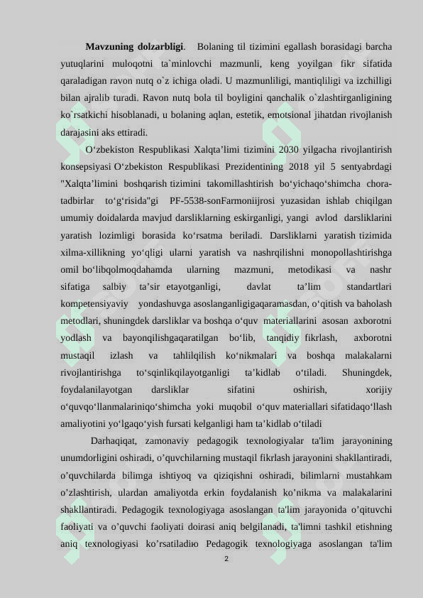Savod o'rgatish tayyorlov darvrida o'yinlardan foydalanish 2