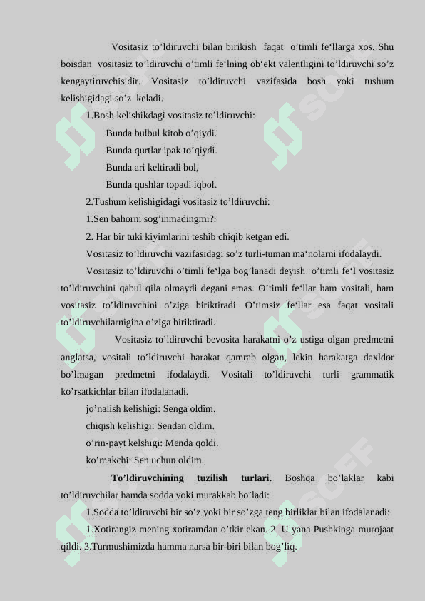 So'z kengaytiruvchilari to'ldiruvchi va aniqlovchi yuzasidan tahlil 6