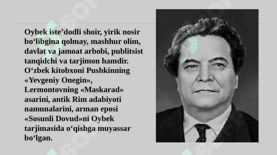 XXasr adabiyotida Oybekning tutgan oʻrni 5