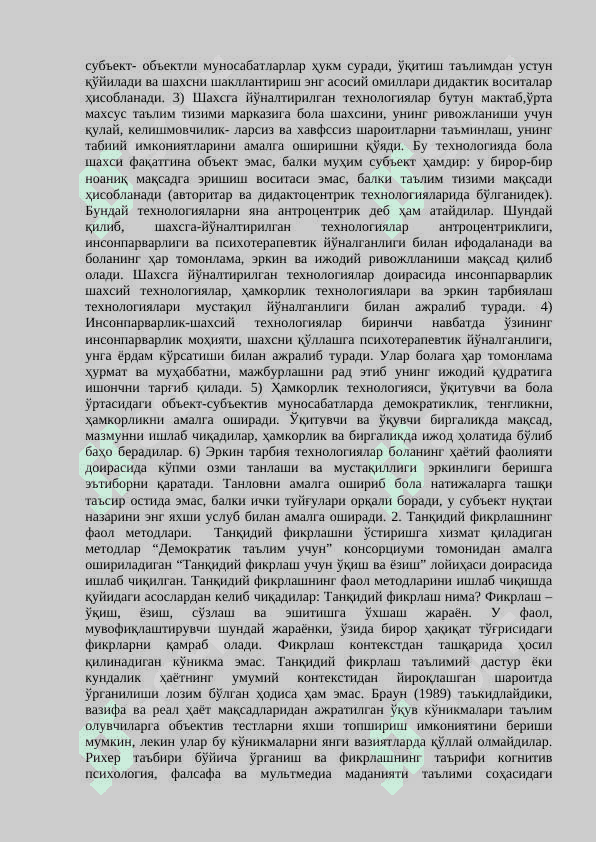 Tarixni oʻqitishda pedagogik va taʼlim texnologiyalari 4