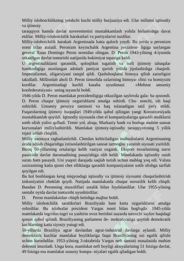 Lotin Amerikasi davlatlari 20 asr ikkinchi yarmi 21 asrni boshlarida 2